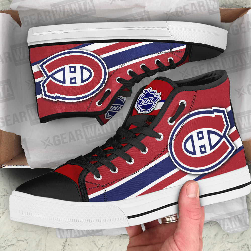 Montreal Canadiens High Top Shoes Custom Sneakers-Gear Wanta