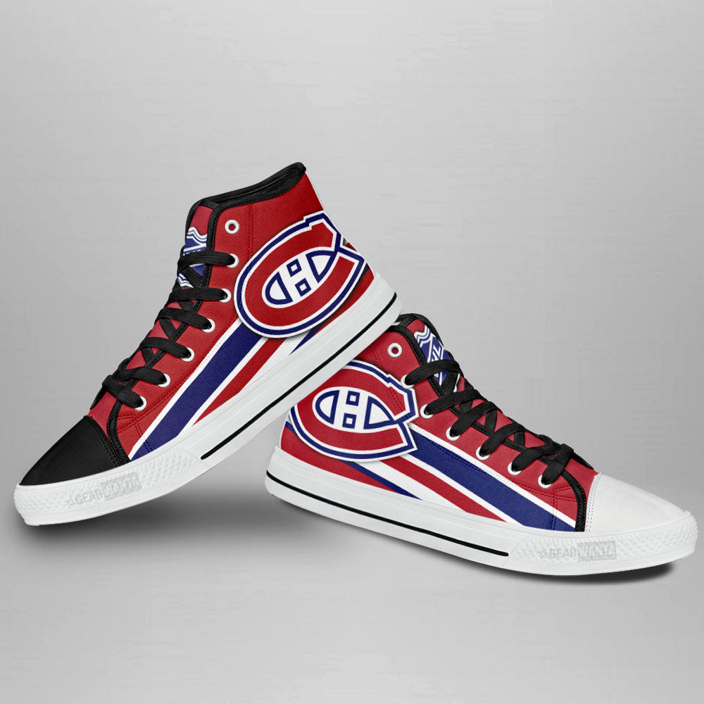 Montreal Canadiens High Top Shoes Custom Sneakers-Gear Wanta