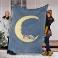 Moonlight Shih Tzu Dog Fleece Blanket-Gear Wanta