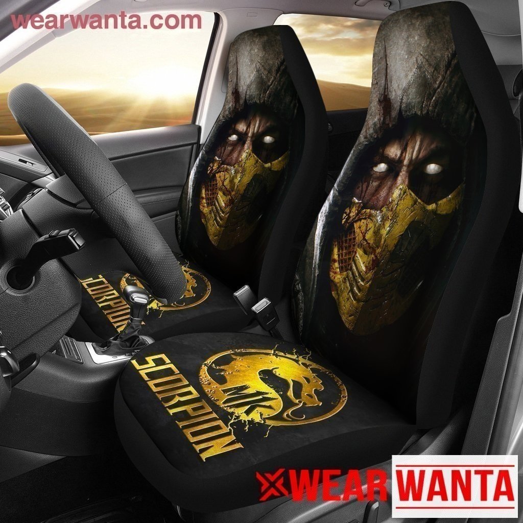Mortal Kombat Golden Scorpion Car Seat Covers MN05-Gear Wanta