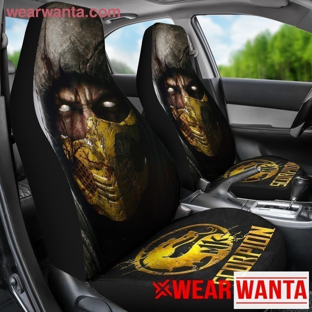 Mortal Kombat Golden Scorpion Car Seat Covers MN05-Gear Wanta