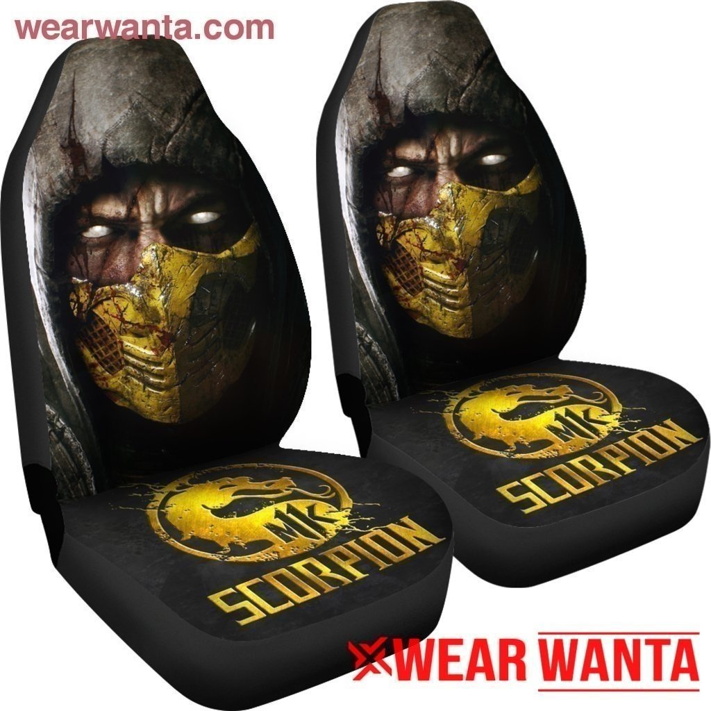 Mortal Kombat Golden Scorpion Car Seat Covers MN05-Gear Wanta