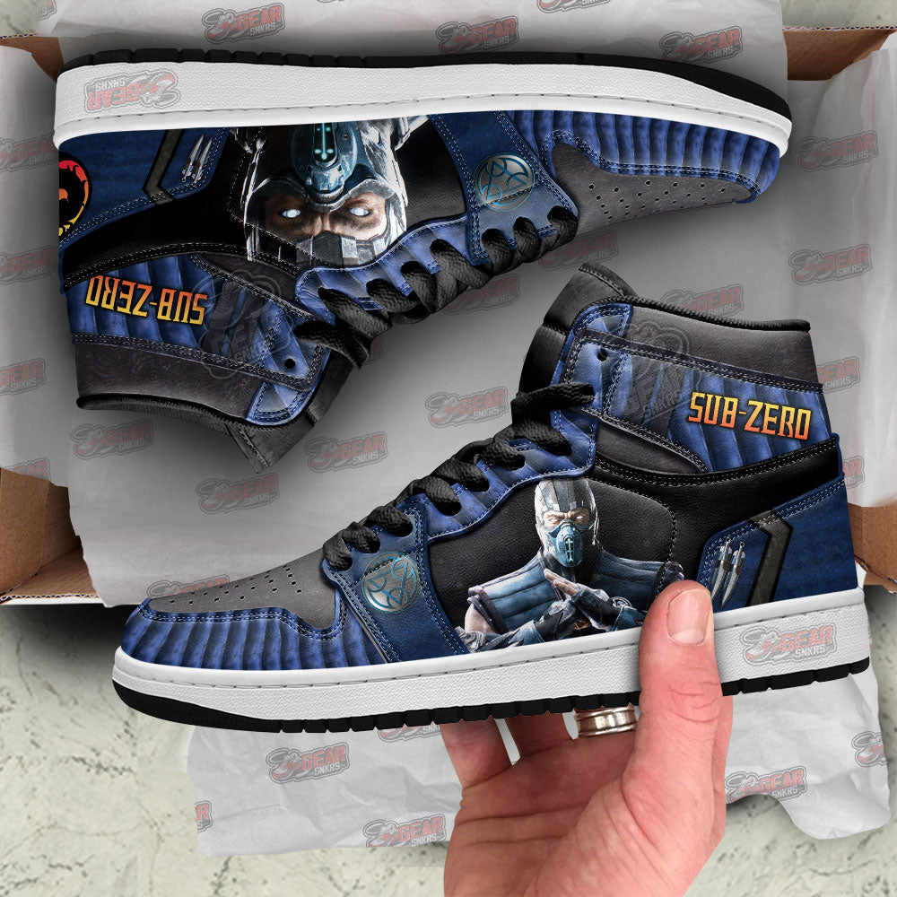 Mortal Kombat Sneakers Sub-zero Shoes Custom For Fans-Gear Wanta