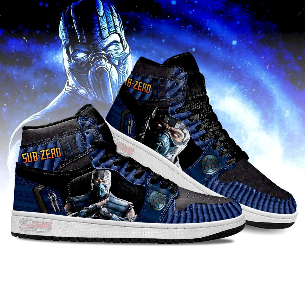 Mortal Kombat Sneakers Sub-zero Shoes Custom For Fans-Gear Wanta