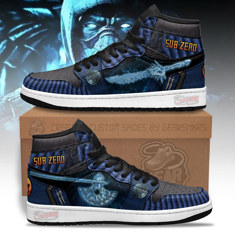 Mortal Kombat Sneakers Sub-zero Weapon Shoes Custom For Fans-Gear Wanta