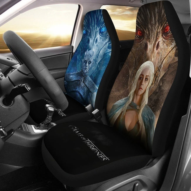 Mother Dragon Vs Night King Car Seat Covers Game Of Thrones LT04-Gear Wanta