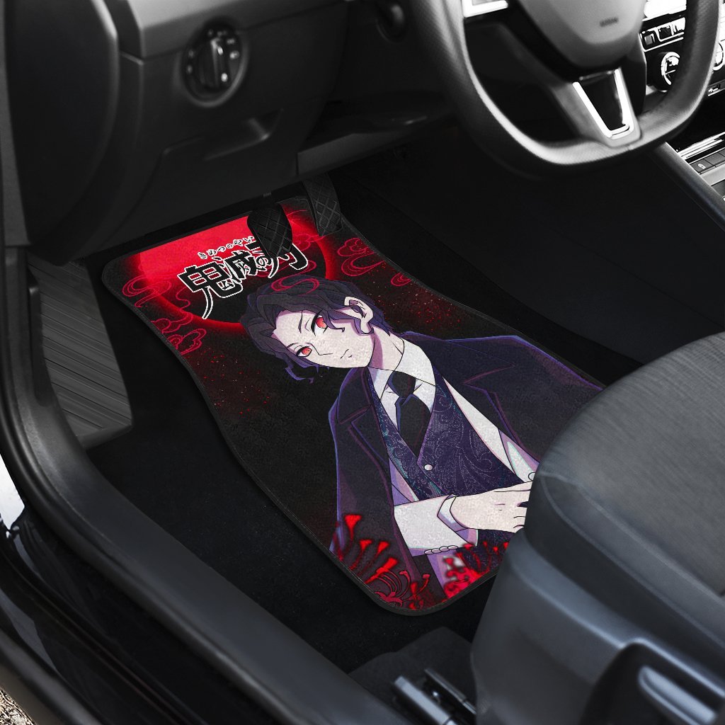 Muzan Demon Slayer Under The Moon Car Floor Mats Anime-Gear Wanta