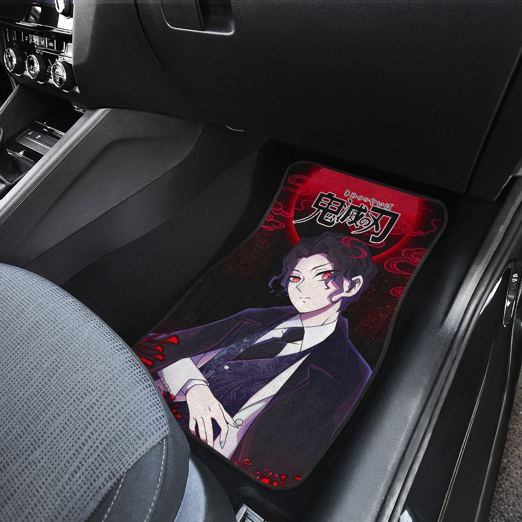 Muzan Demon Slayer Under The Moon Car Floor Mats Anime-Gear Wanta