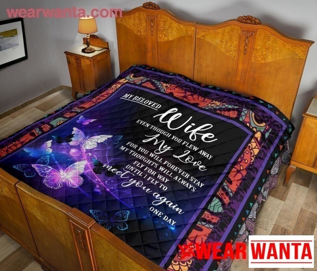 My Beloved Wife Memorial Quilt Blanket For Husband-Gear Wanta