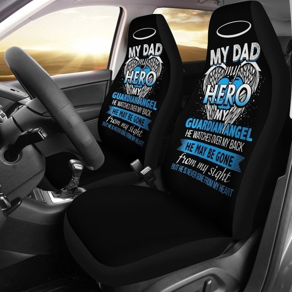My Dad My Hero My Guardian Angel Car Seat Covers Memorial MN05-Gear Wanta