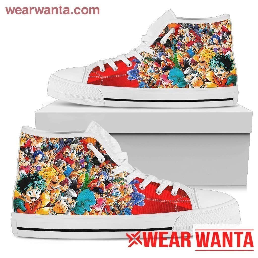 My Hero Academia Characters High Top Shoes NH09-Gear Wanta