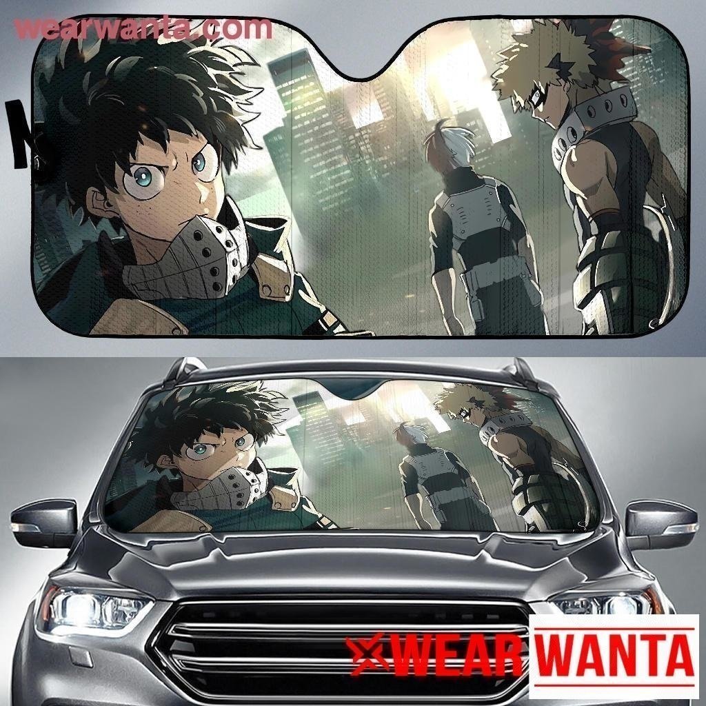 My Hero Academia Izuku Midoriya Katsuki Bakugo & Todoroki Car Sun Shade MN05-Gear Wanta