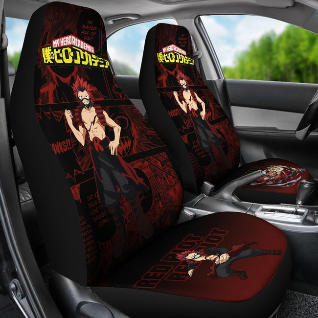 My Hero Academia Manga Mixed Anime Eijiro Kirishima Car Seat Covers-Gear Wanta