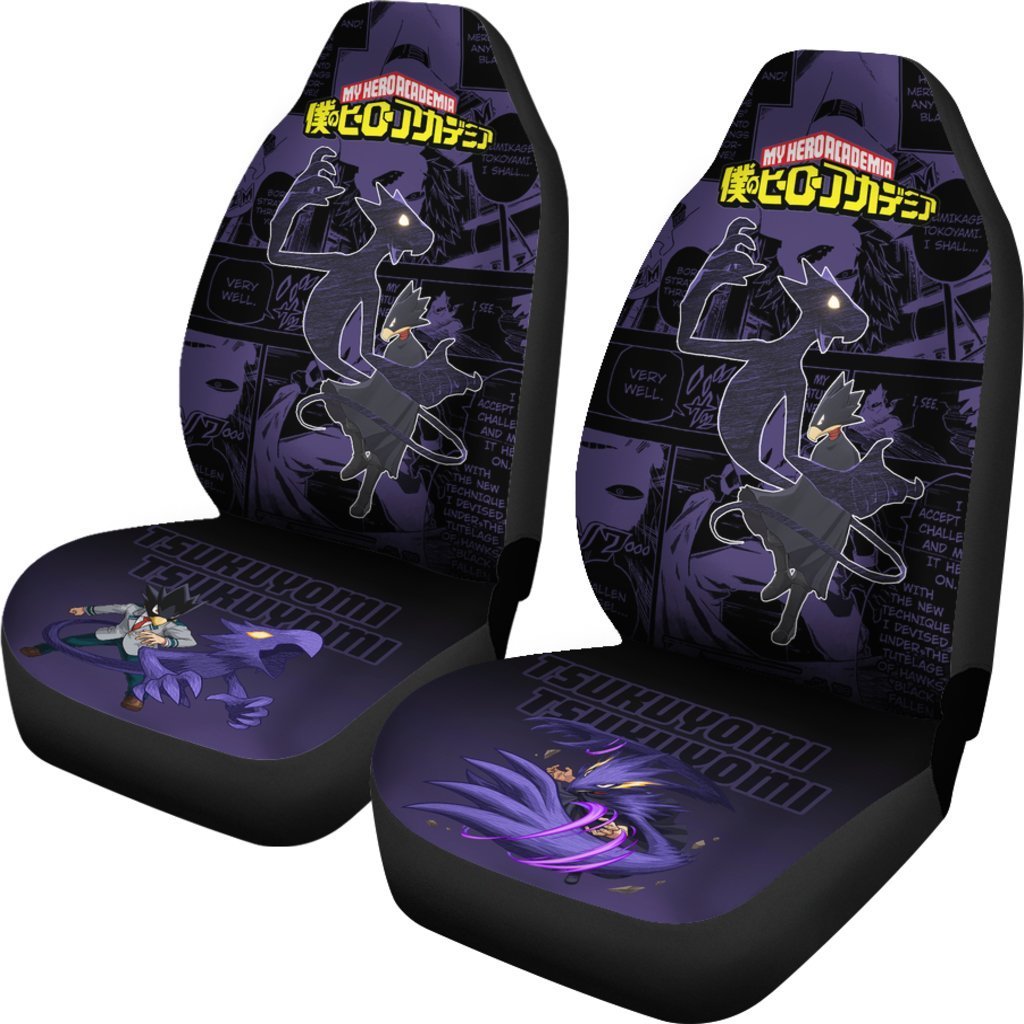 My Hero Academia Manga Mixed Anime Fumikage Tokoyami Car Seat Covers-Gear Wanta