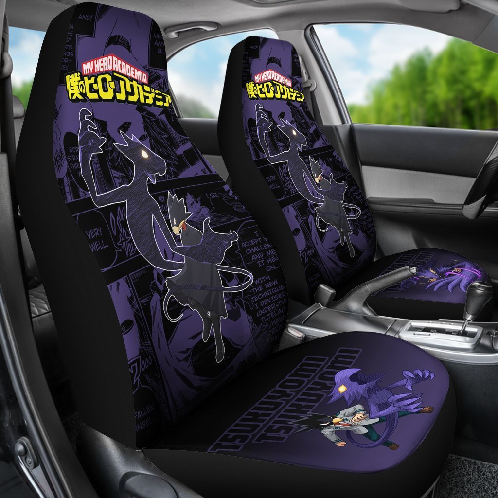 My Hero Academia Manga Mixed Anime Fumikage Tokoyami Car Seat Covers-Gear Wanta