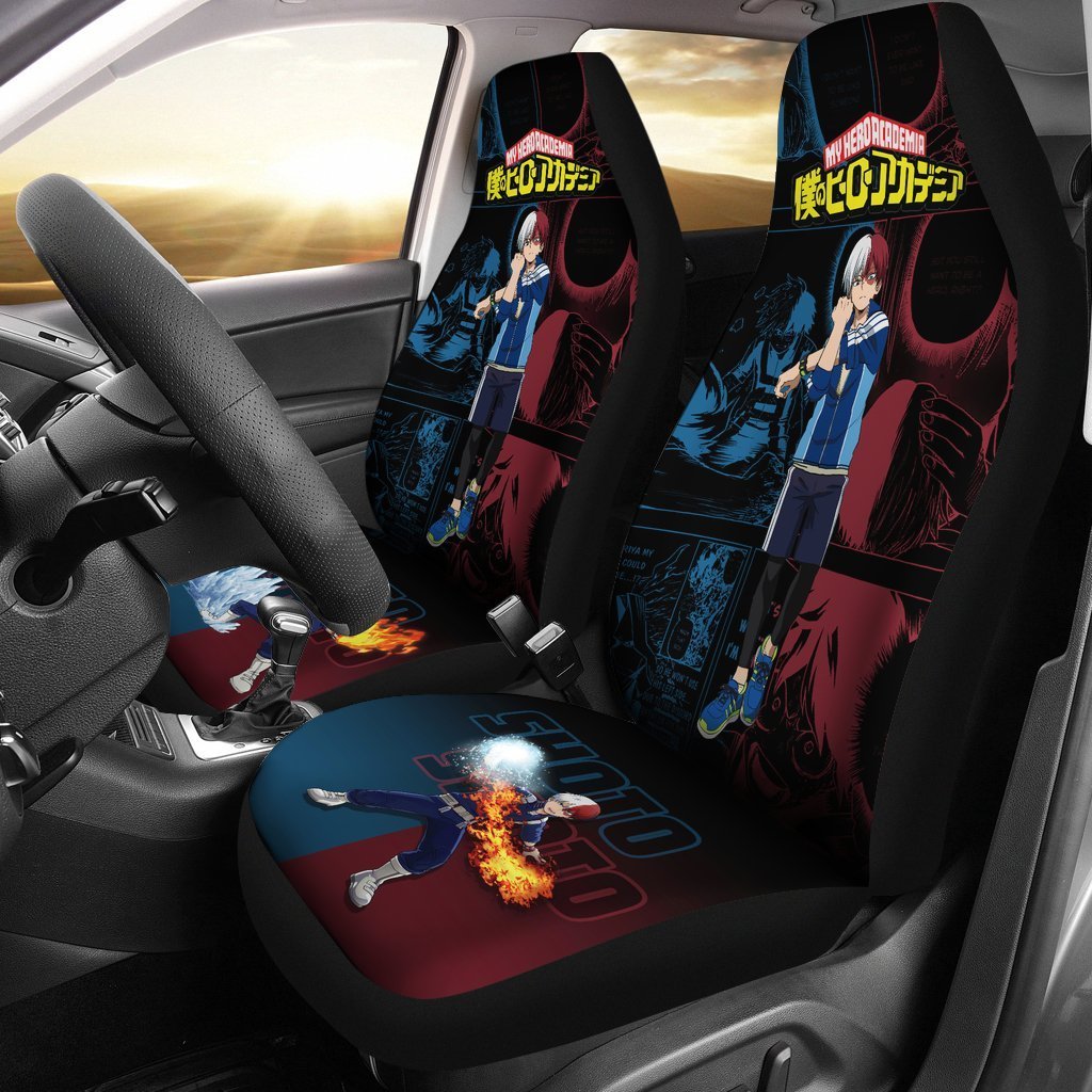 My Hero Academia Manga Mixed Anime Shoto Todoroki Car Seat Covers-Gear Wanta