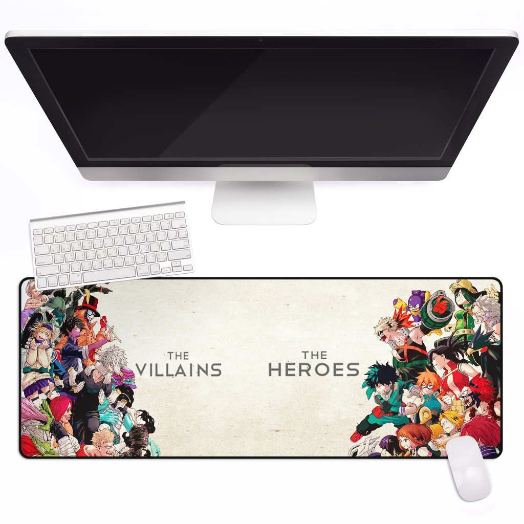 My Hero Academia Mouse Mat Heroes Vs Villains-Gear Wanta