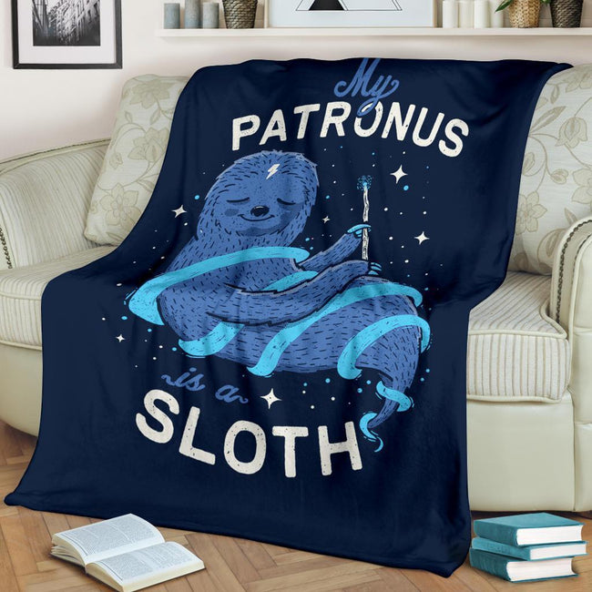 My Patrous Is Sloth Fleece Blanket Funny Gift Idea-Gear Wanta