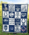 My Team Indianapolis Colts Quilt Blanket For Fan-Gear Wanta