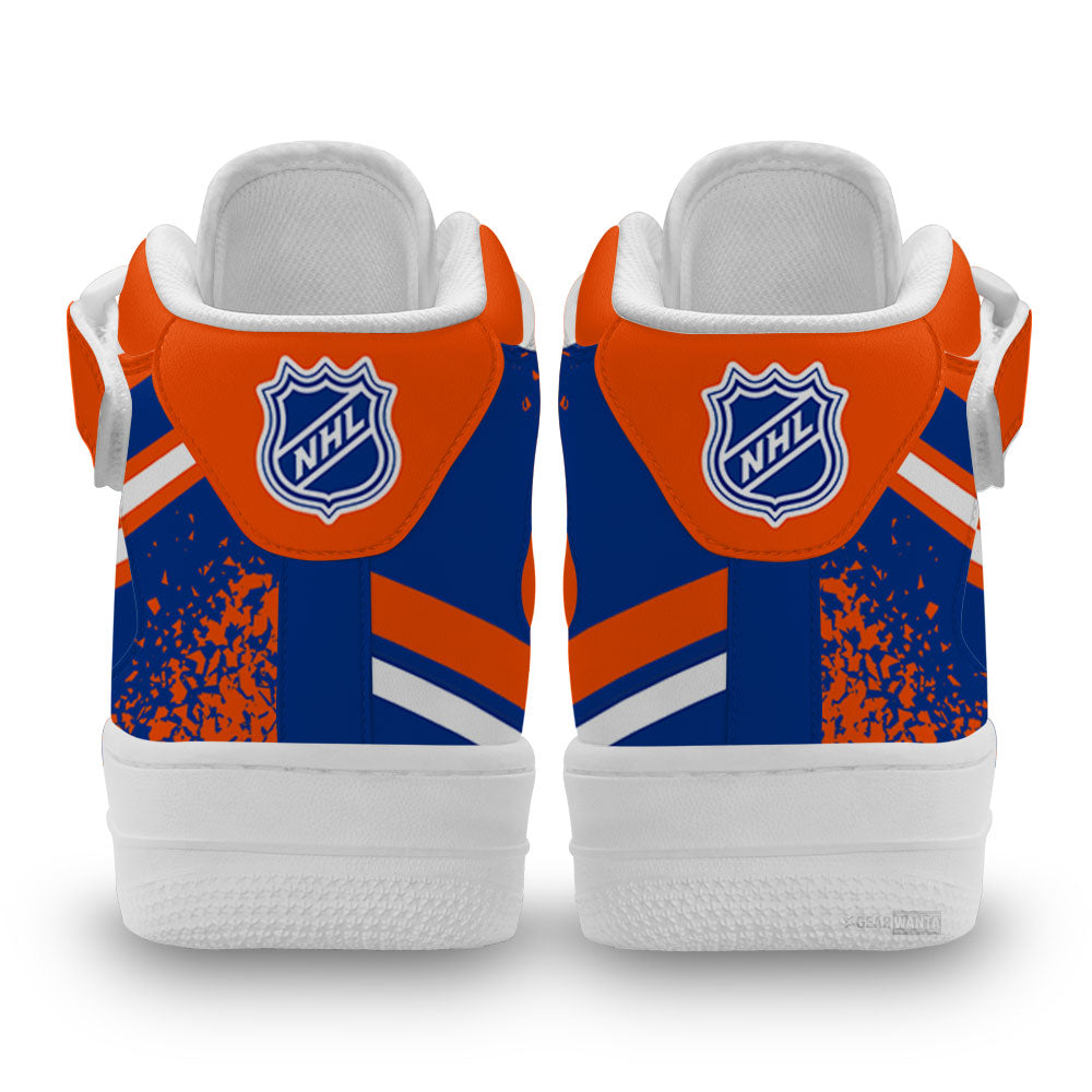 NY Islanders Air Mid Shoes Custom Hockey Sneakers Fans-Gear Wanta