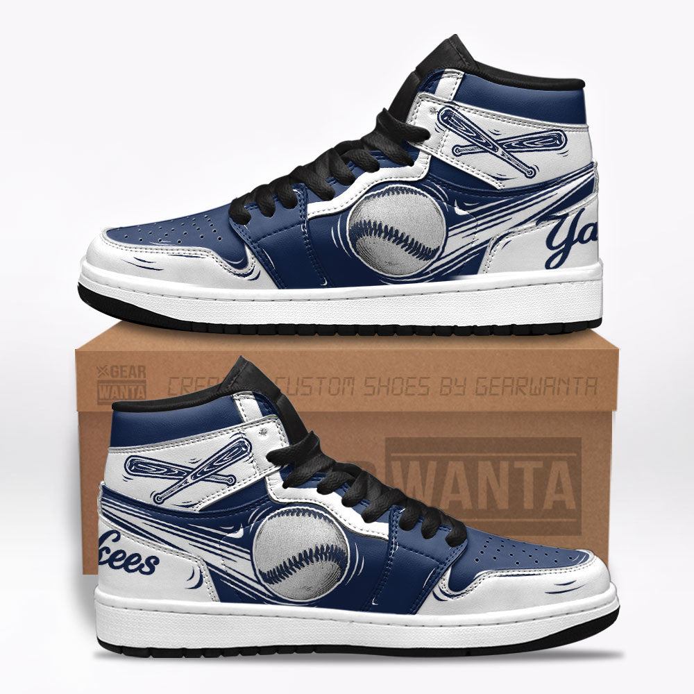 NY Yankees Sneakers Custom For Fans TT13-Gear Wanta