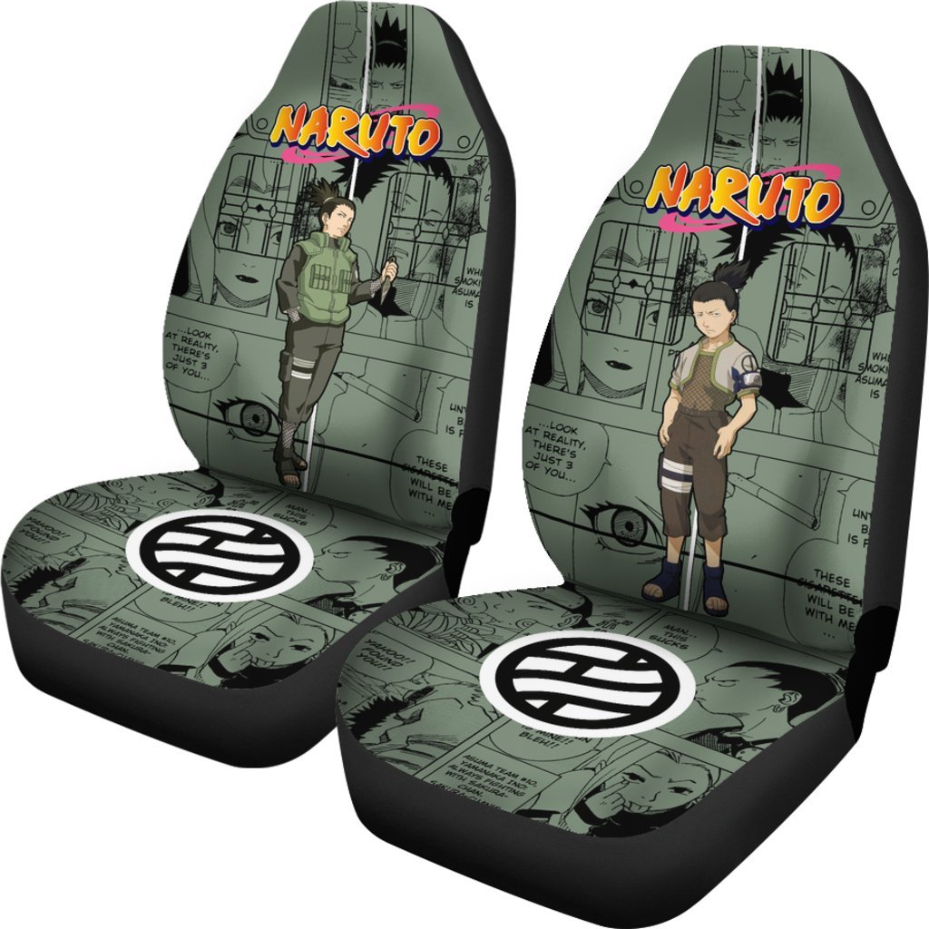 Nara Shikamaru Car Seat Covers NRT Anime Car Accessories-Gear Wanta