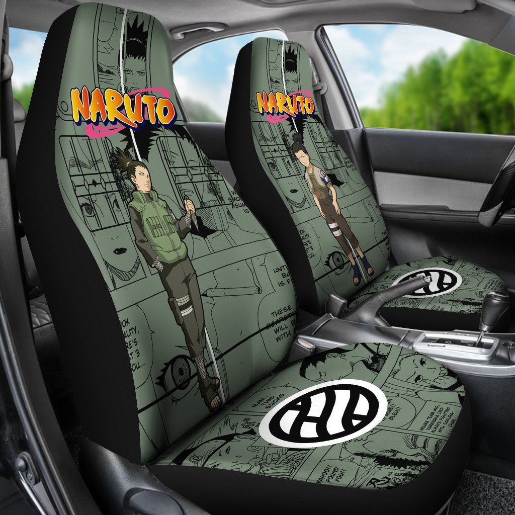 Nara Shikamaru Car Seat Covers NRT Anime Car Accessories-Gear Wanta