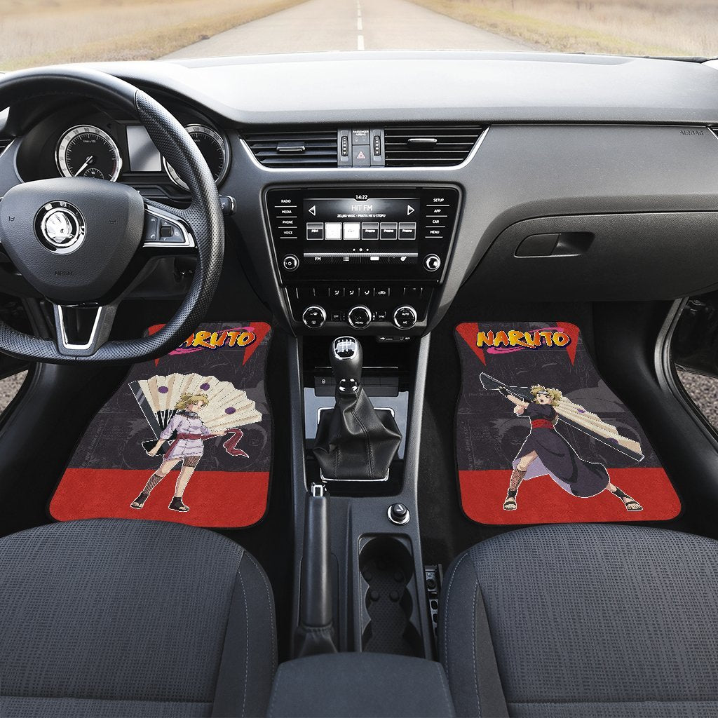 Nara Temari Car Floor Mats NRT Anime Car Accessories Idea-Gear Wanta