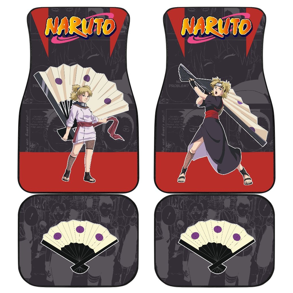 Nara Temari Car Floor Mats NRT Anime Car Accessories Idea-Gear Wanta