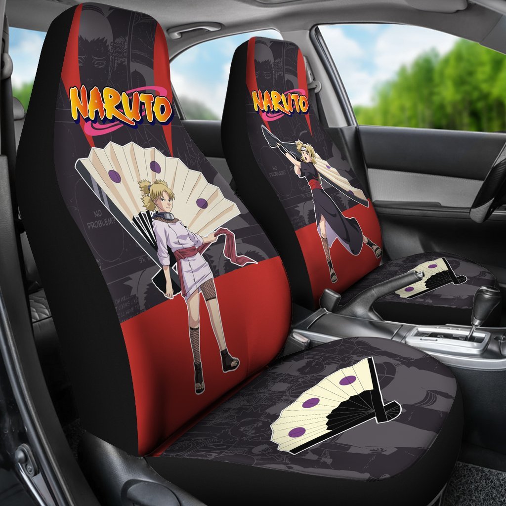 Nara Temari Car Seat Covers NRT Anime Car Accessories-Gear Wanta