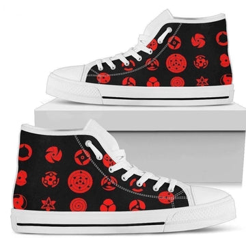 NRT Eye Sharingan Symbols Anime High Top Sneakers Custom Idea NH10-Gear Wanta