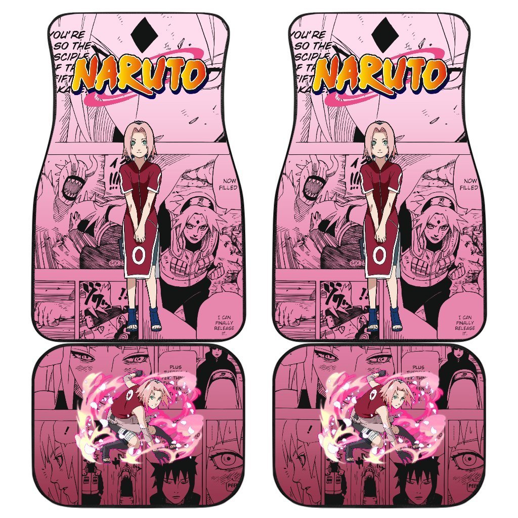 NRT Sakura Car Floor Mats Custom Manga Mix Anime-Gear Wanta