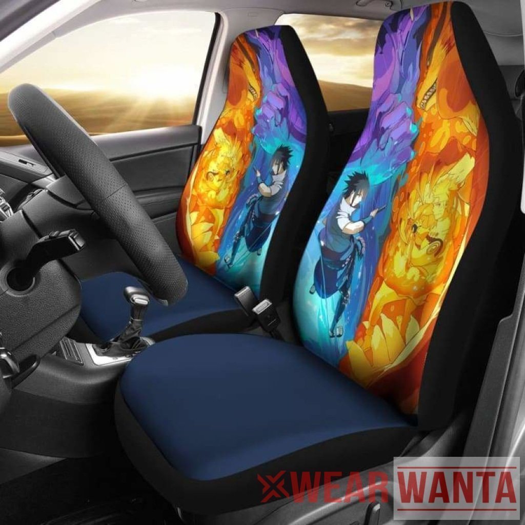 NRT vs Sasuke Car Seat Covers Anime Custom NH1911-Gear Wanta