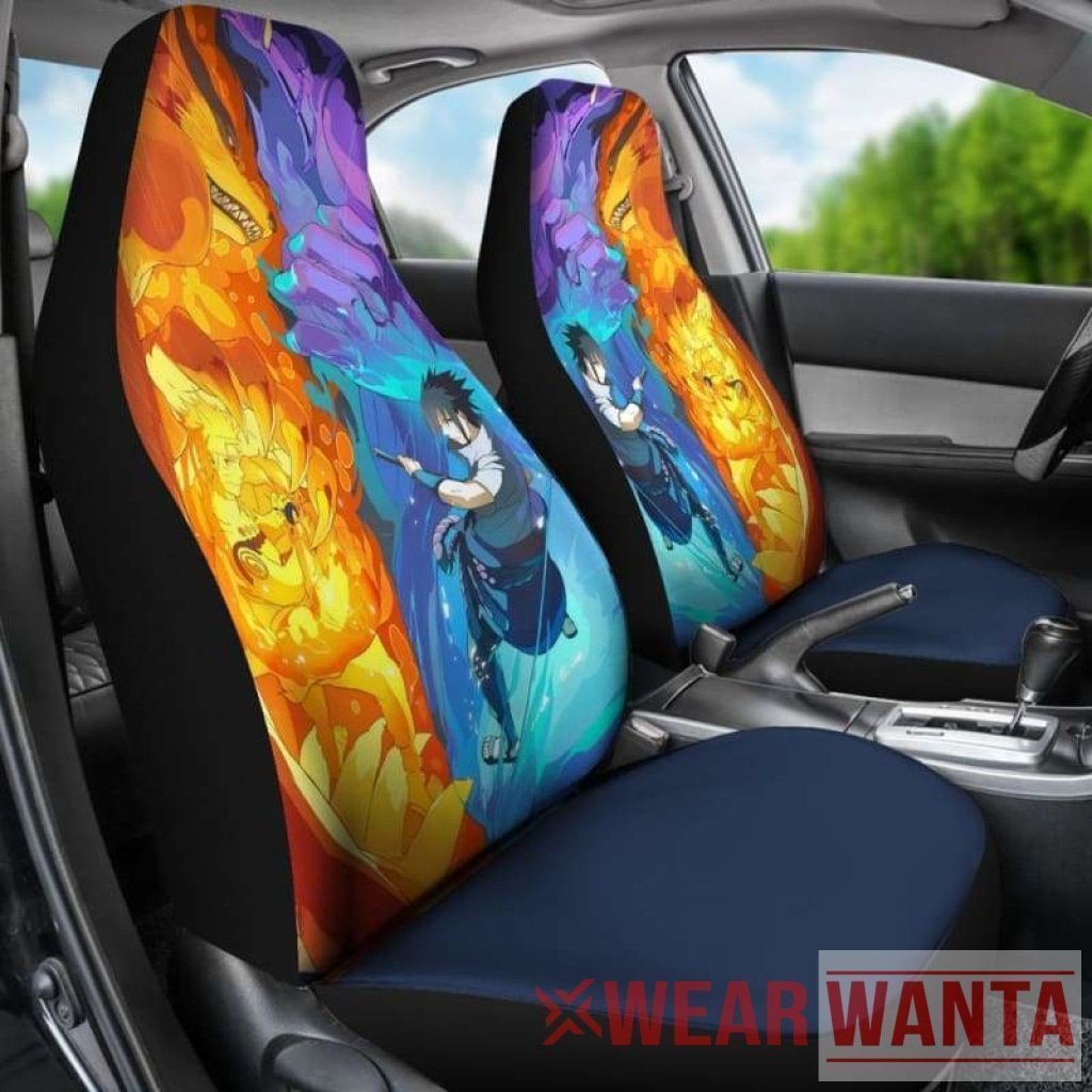 NRT vs Sasuke Car Seat Covers Anime Custom NH1911-Gear Wanta