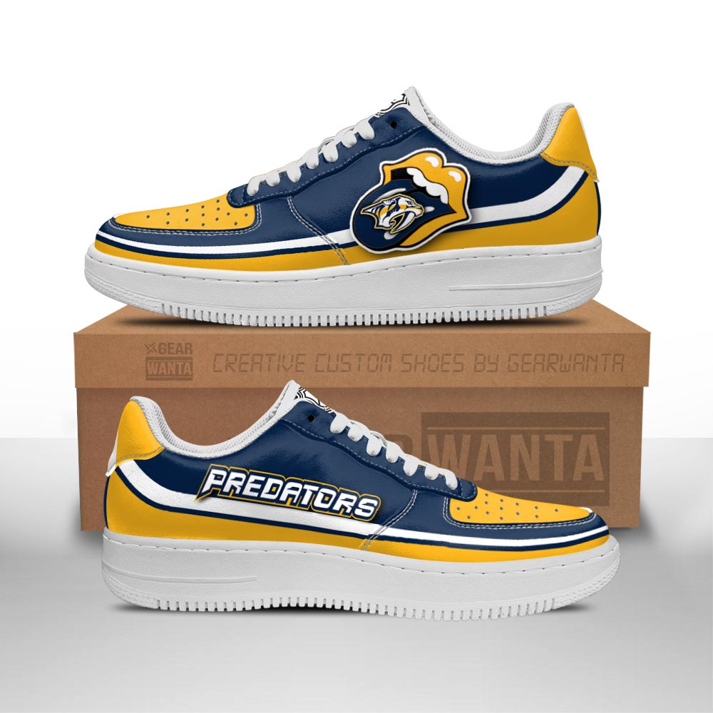 Nashville Predators Sneakers Custom Force Shoes Sexy Lips For Fans-Gear Wanta