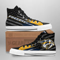 Nashville Predators High Top Shoes Custom American Flag Sneakers-Gear Wanta