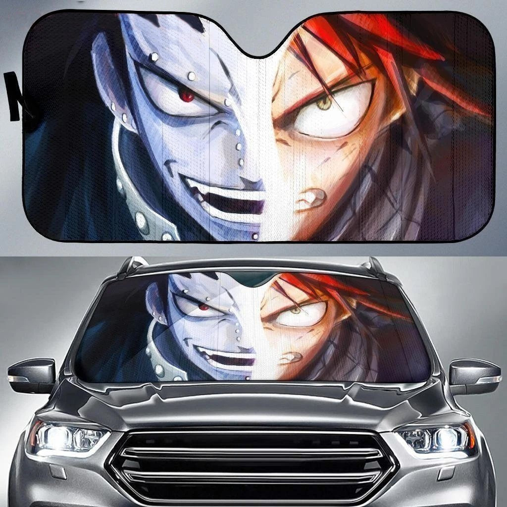 Natsu And Gajeel Fairy Tail Anime Car Sun Shade NH06-Gear Wanta