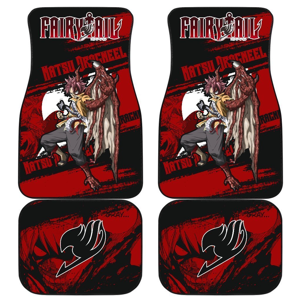 Natsu Dragneel Fairy Tail Car Floor Mats Anime Gift For Quotes Fan-Gear Wanta