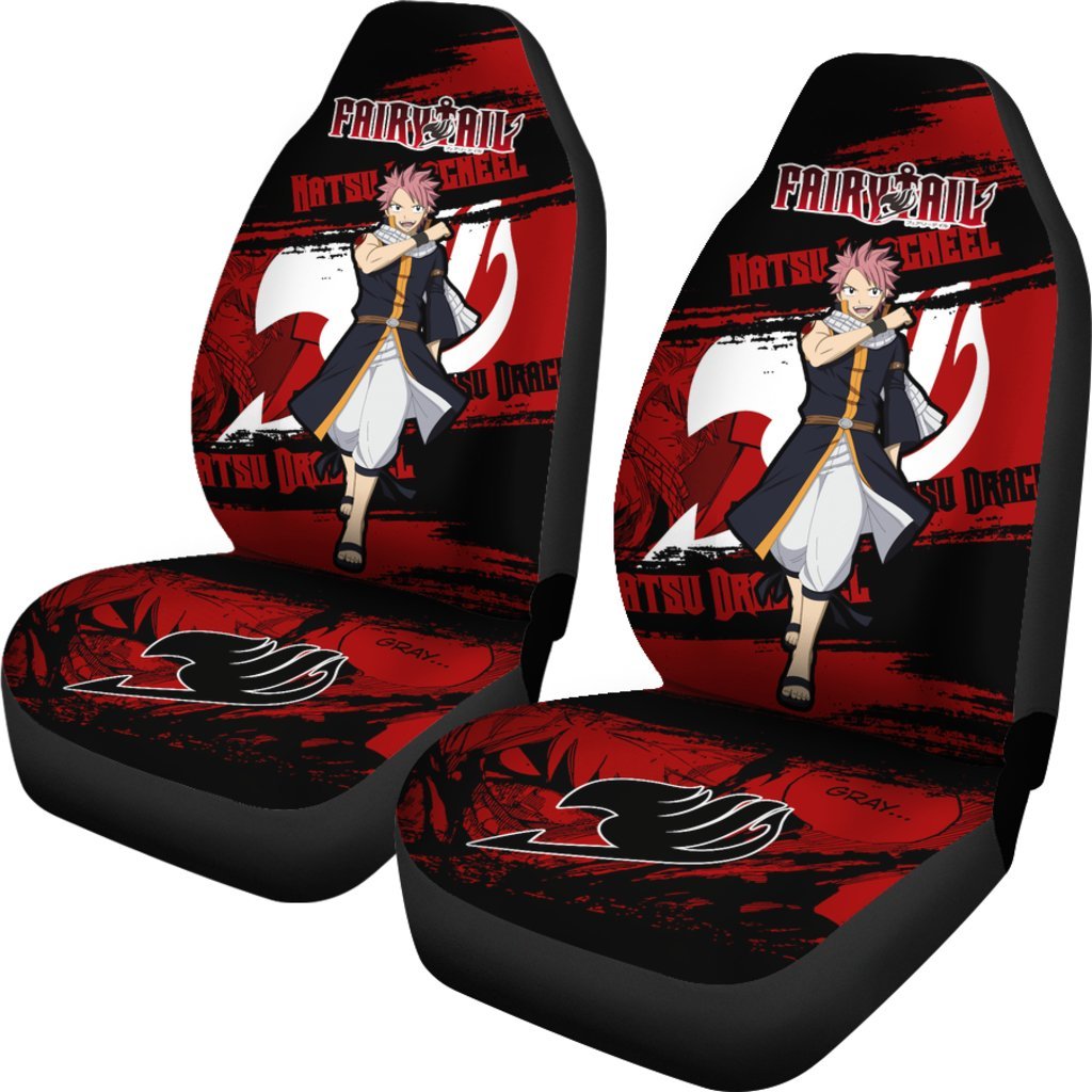 Natsu Dragneel Fairy Tail Car Seat Covers Custom Anime Car Accessories-Gear Wanta