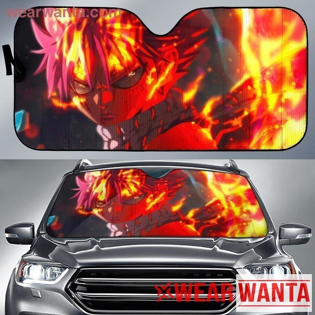 Natsu Dragneel Power Anime Car Sun Shade NH06-Gear Wanta