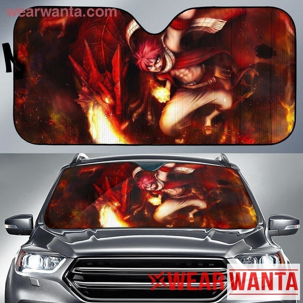 Natsu & Dragon Dragneel Fairy Tail Car Sun Shade NH06-Gear Wanta