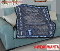 Navy Soldier Veteran To My Dad Quilt Blanket Dad Gift-Gear Wanta