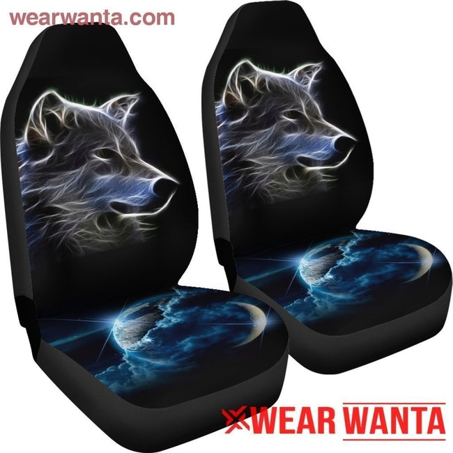 Neon Wolf Car Seat Covers-Gear Wanta
