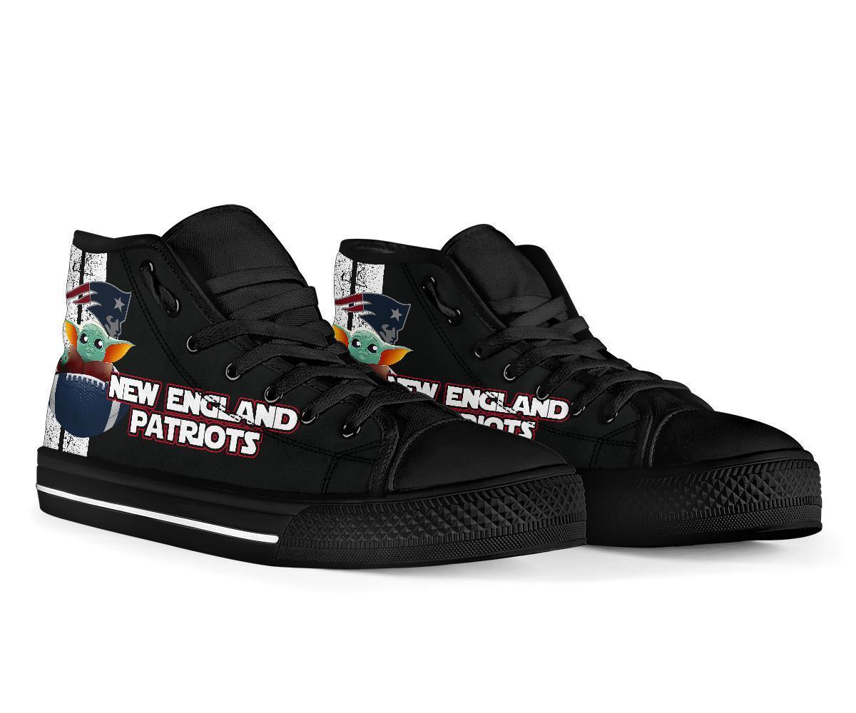 New England Patriots Sneakers Baby Yoda High Top Shoes Mixed-Gear Wanta