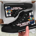 New England Patriots Sneakers Baby Yoda High Top Shoes Mixed-Gear Wanta