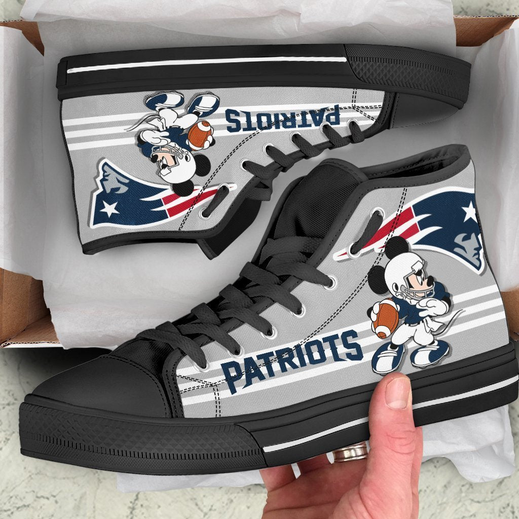 New England Patriots High Top Shoes Custom PT19-Gear Wanta