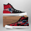 New England Patriots High Top Shoes Custom For Fans-Gear Wanta