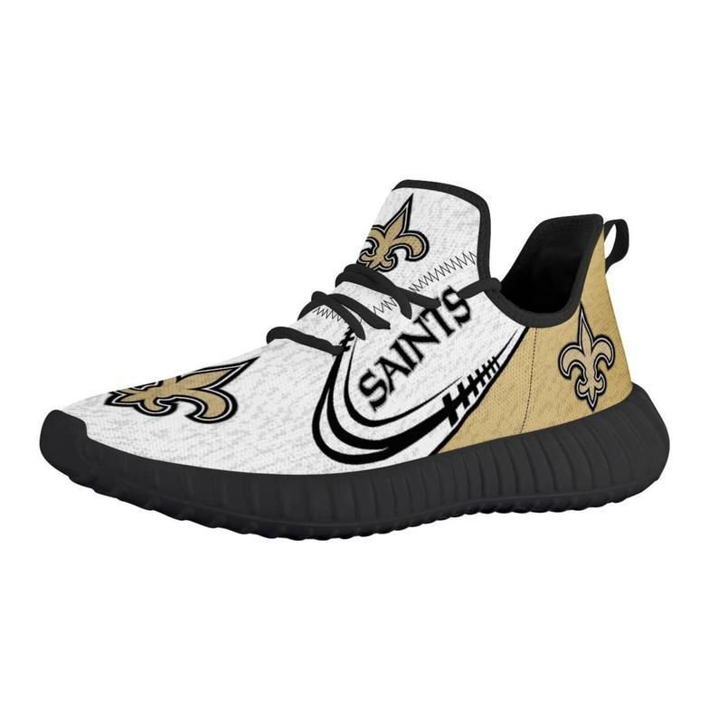 New Orleans Saints Sneakers Custom Shoes black 56 shoes-Gear Wanta