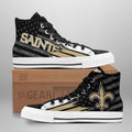 New Orleans Saints High Top Shoes Custom American Flag Sneakers-Gear Wanta