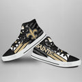 New Orleans Saints High Top Shoes Custom American Flag Sneakers-Gear Wanta